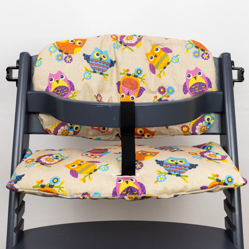 Corujas - Almofadas para a cadeira Kinderkraft Enock - Tecido Impermeável -  RoRa