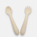 Talheres em silicone para bebes e crianças