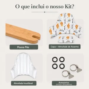 kit pousa pes inclui