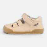 oceano bege 1 sandalia blanditos barefoot pele