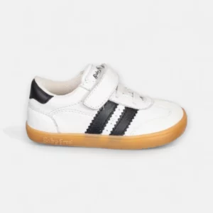 sapatilha crianca barefoot chetto branco preto lateral