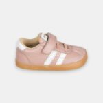 sapatilha crianca barefoot chetto branco rosa lateral