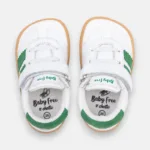sapatilha crianca barefoot chetto branco verde frente