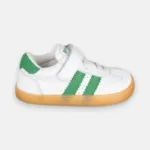 sapatilha crianca barefoot chetto branco verde lateral