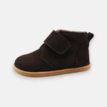 bota crianca dalas pele blanditos castanha escura