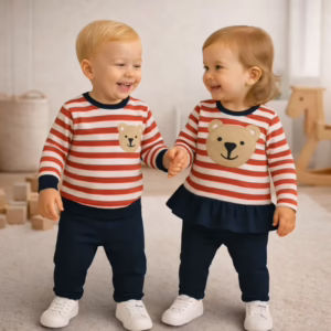 Conjunto Bebé – Riscas – Cardado
