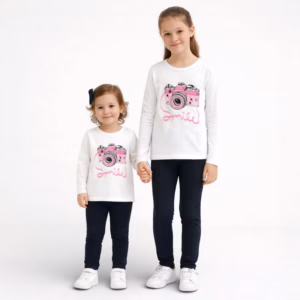 Conjunto Legging – Camisola Bordada Estrela – Menina – 100% Português