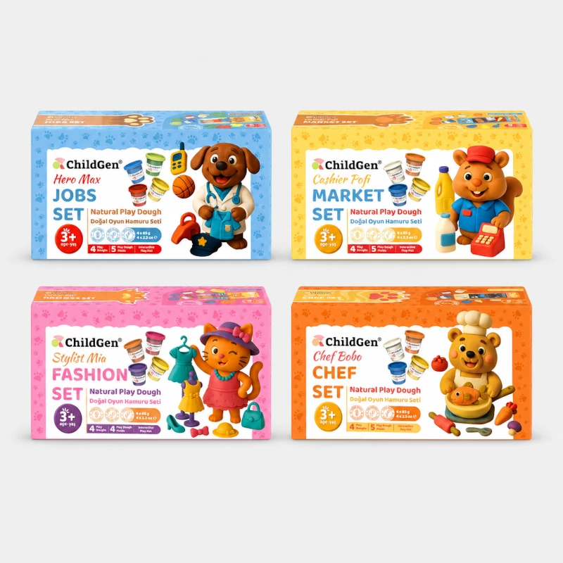 plasticina natural sets