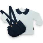 conjunto linho azul menino