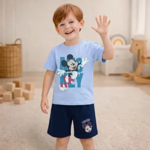 conjunto calcao mickey azul 1