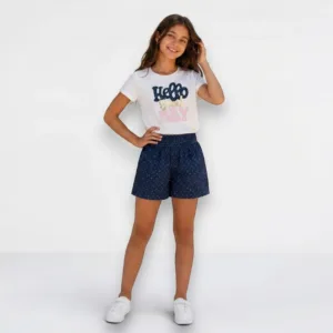 conjunto crianca camisola calcao hello girl