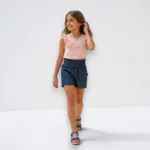 conjunto crianca camisola rosa calcao efeito ganga