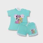 conjunto calcao tshirt mini verde