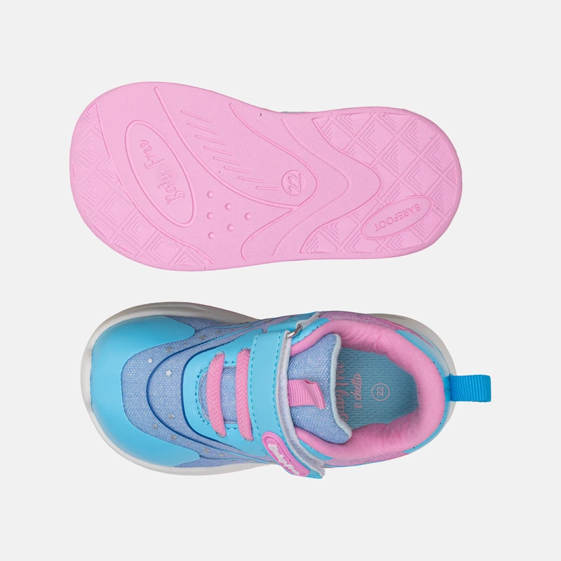 sapatilha fantasia barefoot chetto 5 turquesa rosa
